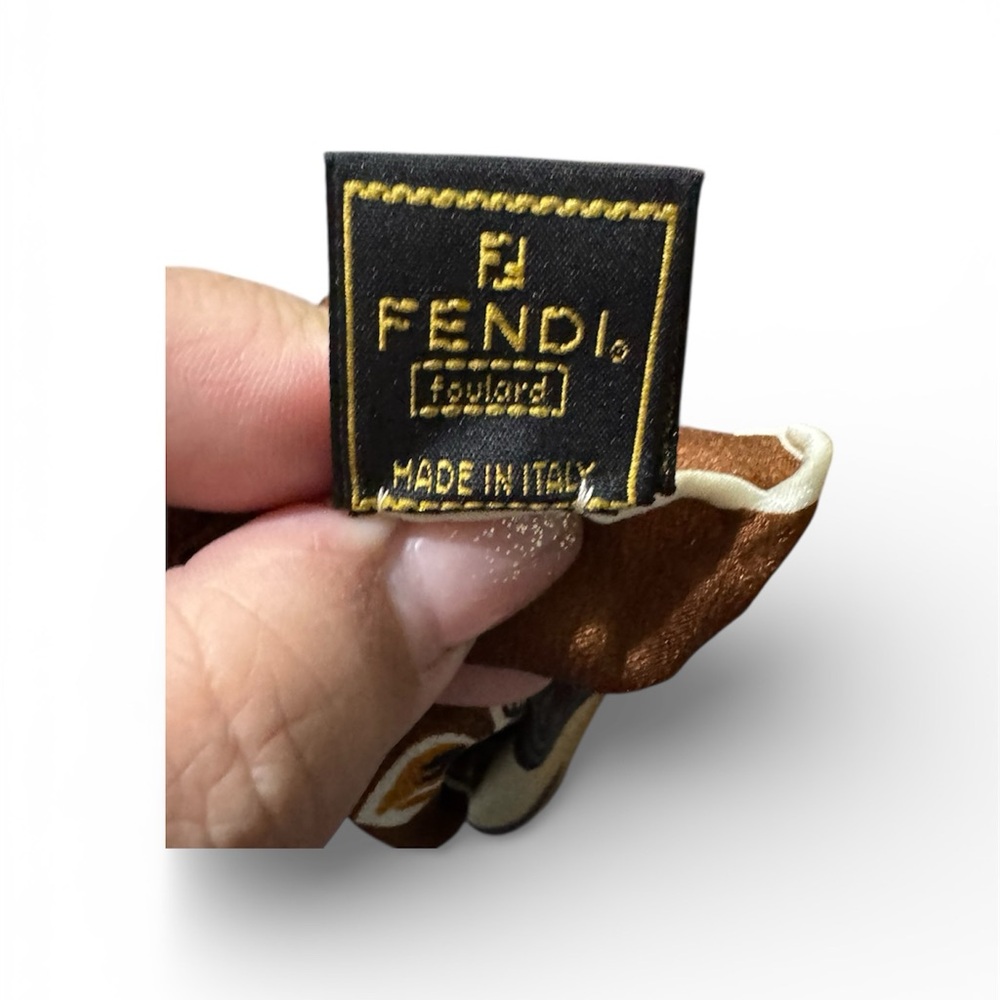 Fendi Multicolor Patchwork Scarf - image 5